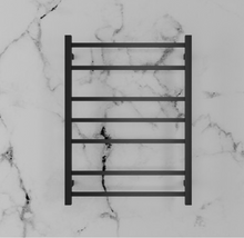 Load image into Gallery viewer, Heated Towel Rail Square 4/7/9 Bar - Black