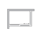 Load image into Gallery viewer, Shower Box - Kora Series 2 Sides Frameless Glass Set Black