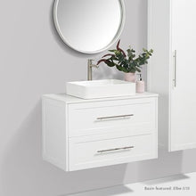 Load image into Gallery viewer, Vanity - Misty Series 900 White Quartz Stone Counter Top Set