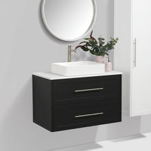 Load image into Gallery viewer, Vanity - Misty Series 900 White Quartz Stone Counter Top Set