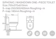 Load image into Gallery viewer, Ceramic One Piece Toilet Bidet, Toilets with Built-in Bidet