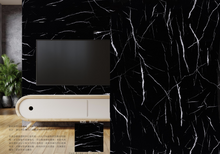Load image into Gallery viewer, PVC UV Marble Stone Board - Net Black Color