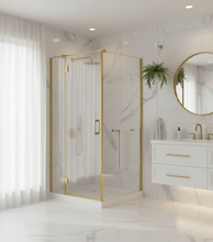 Load image into Gallery viewer, Shower Glass - Stream Series 2 Sides Swing Door - Golden