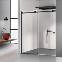 Load image into Gallery viewer, Shower Glass - Rock Series Sliding Door RCM Black Frame