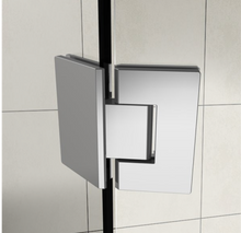 Load image into Gallery viewer, Shower Glass - Angle Series Set Panel 10mm Chrome