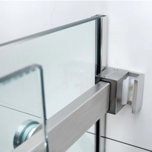 Load image into Gallery viewer, Shower Glass - Rock Series Sliding Door RCM Brushed Nickel Frame