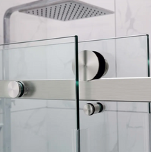 Load image into Gallery viewer, Shower Glass - Rock Series 2 Sides Frameless Glass RCM Brushed Nickel Frame