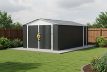 Load image into Gallery viewer, Outdoor Metal Steel Garden Garage Shed Carport - Swing Door L3480xD5900xH2300