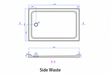Load image into Gallery viewer, Shower Tray - Rectangle Series Center Hole Option