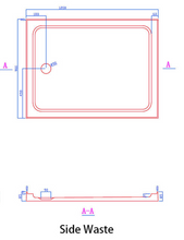Load image into Gallery viewer, Shower Tray - Rectangle Series Center Hole Option
