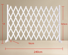 Load image into Gallery viewer, Wooden Fence Border Garden - White Retractable,Wooden Outdoor Patio Fence