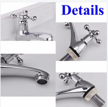 Load image into Gallery viewer, Pair Traditional Double Basin Taps for Kitchen Basin Sink
