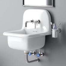 Load image into Gallery viewer, CERAMIC MOUNTED SMALL SINK WB425