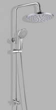 Load image into Gallery viewer, 2 In 1 Shower Combination Dual Hose Rain Metal Head - Black/Chrome
