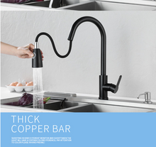 Load image into Gallery viewer, Kitchen Sink Mixer - Round Series M82 - Matt Black