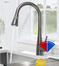 Load image into Gallery viewer, Kitchen Sink Mixer - Round Series Gun Metal C1087