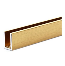 Load image into Gallery viewer, Aluminium U-Channel for 10mm Glass Shower Screens - Multiple colors