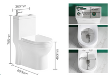 Load image into Gallery viewer, 2 in 1 Toilet Basin Combo Combined Toilet and Sink 2807