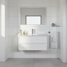 Load image into Gallery viewer, Vanity - Jess Series H1200 Wall Hung White - 100% Water Proof