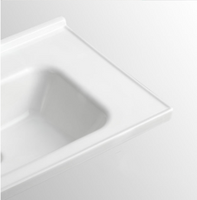 Load image into Gallery viewer, Ceramic Cabinet Basin - Rectangle Series 700-1200mm White water proof rim design
