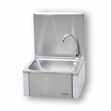 Load image into Gallery viewer, Stainless Steel HIGH BACK KNEE PUSH SINK first choice in the kitchen