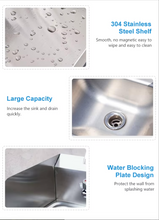 Load image into Gallery viewer, Hotel Equipment Stainless Steel Wall Mount Small Hand Washing Sink