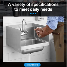 Load image into Gallery viewer, Hotel Equipment Stainless Steel Wall Mount Small Hand Washing Sink