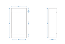 Load image into Gallery viewer, Vanity - Misty Series 400F White/ Grain wood/Grey