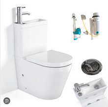 Load image into Gallery viewer, 2 in 1 Toilet Basin Combo Combined Toilet and Sink #2866