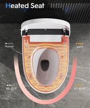 Load image into Gallery viewer, Smart Modern Bidet Toilet, with Heated Seat, Dual Auto Flush #704C