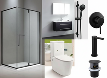 Load image into Gallery viewer, Bathroom Combo With 1000mm Wall Hung Vanity H900 Black