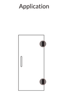Load image into Gallery viewer, Wall to Glass Hinge 90 Degree with Plain Plate