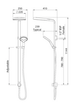 Load image into Gallery viewer, Methven Aurajet Aio Shower System (Chrome)