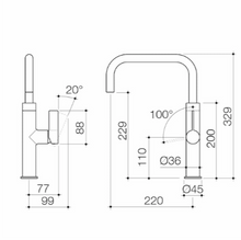Load image into Gallery viewer, CAROMA Urbane II Sink Mixer - Matte Black - All Pressure - Lead Free