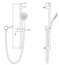Load image into Gallery viewer, METHVEN WAIPORI SATINJET SHOWER SLIDE BLACK