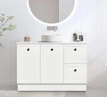 Load image into Gallery viewer, White Shaker Style Freestanding Vanity with Stone Top 900mm/1500mm