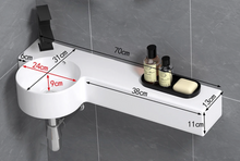 Load image into Gallery viewer, Ceramic Washbasin White Bathroom Sink 700mm