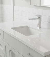 Load image into Gallery viewer, Aquatica Elements Basin Mixer Black/White Marble Detail