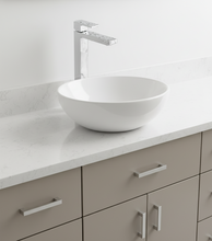 Load image into Gallery viewer, Aquatica Elements Vessel Mixer with Black/White Marble Trim