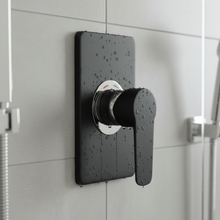 Load image into Gallery viewer, Aquatica Goccia Black Shower Mixer All Pressure
