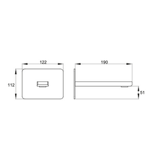 Load image into Gallery viewer, Aquatica Elements Bath Spout with Black/White Marble