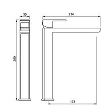 Load image into Gallery viewer, Aquatica Elements Vessel Mixer with Black/White Marble Trim