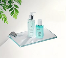 Load image into Gallery viewer, Bathroom Tempered Glass Wall-mounted Storage Rack