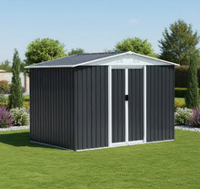 Load image into Gallery viewer, Sliding Door Gable Roof Shed - L2954xD2426xH2196
