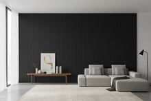 Load image into Gallery viewer, Fluted Panels 150x3000mm WPC Slated Wall Panel - Black