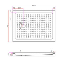 Load image into Gallery viewer, Shower Tray - Rectangle Series Side Hole Option