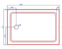 Load image into Gallery viewer, Shower Tray - Rectangle Series Side Hole Option