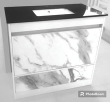 Load image into Gallery viewer, Vanity 1200mm- White Marble Pattern With Engineering Stone