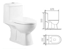 Load image into Gallery viewer, Toilet Suite - One Piece Skew - Left/Right Hand Trap