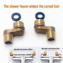 Load image into Gallery viewer, 2 Pcs Solid Brass Bathtub Shower Faucet Adjustable Swing Arm